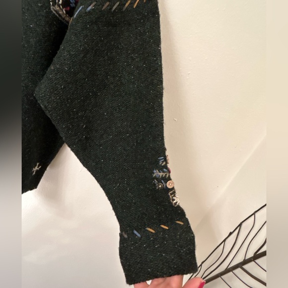 Vintage Woolrich Cardigan Sweater Womens XL Embroidered Snowman Grandmacore - Picture 5 of 10